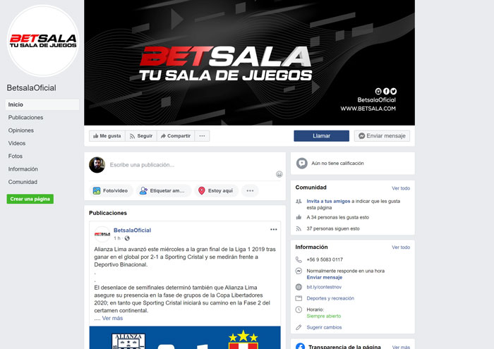 Apuestas Betsala Mexico Bono Facebook