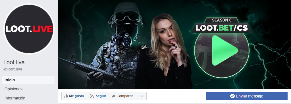 Facebook Loot.bet México redes sociales